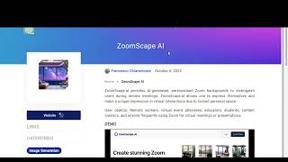 Beyond the Blank Wall: ZoomScape.ai - Where AI Paints Your Virtual Persona