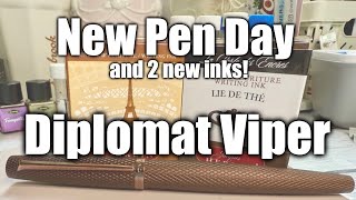 #NewPenDay + Gorgeous New Inks! Diplomat Viper π
