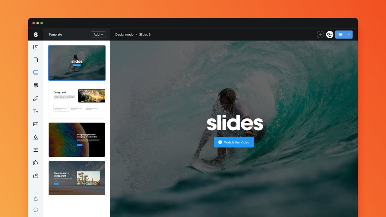Slides demo video