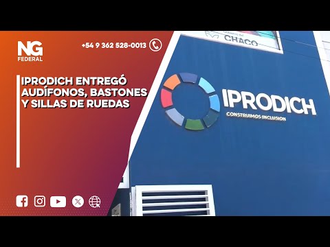 NGFEDERAL -  IPRODICH ENTREGÓ AUDÍFONOS, BASTONES Y SILLAS DE RUEDAS - CHACO