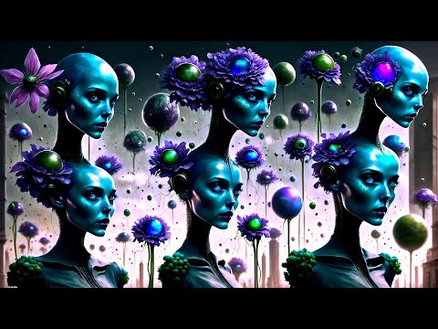 Ai Generated Video Art Animation Visuals - Colorful Animated Dreamscape Ambience, Ai Artist Created