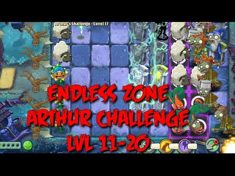 Plants vs Zombies 2 - Dark Ages | Endless Zone All Max Level Plants Test Level 11 - 20