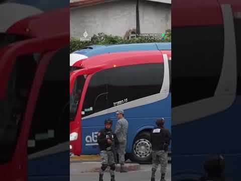Iran's World Cup team arrives in Mexico as US visa row continues | AJ #shorts