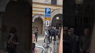 Mick Jagger leaves Grand Hotel Stockholm 2022-07-31 filmed by Julia H