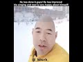 Asian Man Actually Singing Nicely In The Snow Meme
