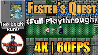 Fester's Quest (NES) | No Death Playthrough | 4K 60FPS | Video Games 101