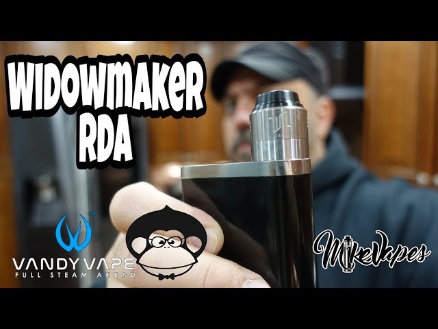 Vandy Vape WidowMaker RDA By EL Mono Vapeador - Coil & Wicking Tutorial