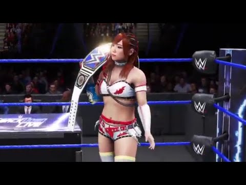 Wwe women championship wrestling match with Mickie James against Kairi Sane gameplay