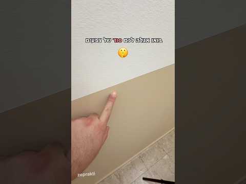 איך צובעים קיר חצי חצי כמו שצריך?? #זהפרקטי