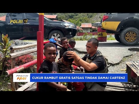 SATGAS TINDAK DAMAI CARTENZ BERI LAYANAN CUKUR GRATIS