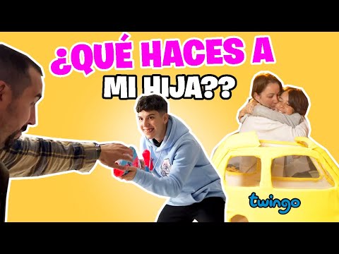 Defiendo a mi HIJA de su NOVIO en pleno TUTORIAL de DISFRAZ de COCHE Twingo de la canción de Shakira