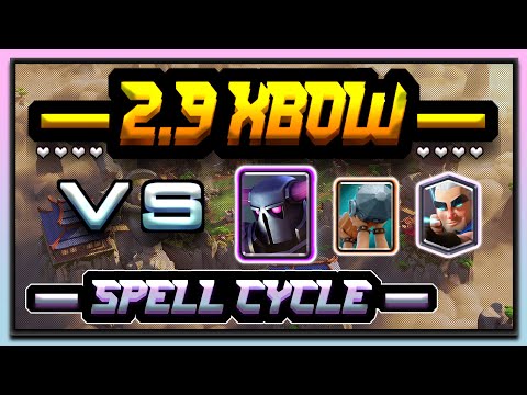 2.9 Xbow vs P.E.K.K.A Ram [Spell Cycle ONLY]