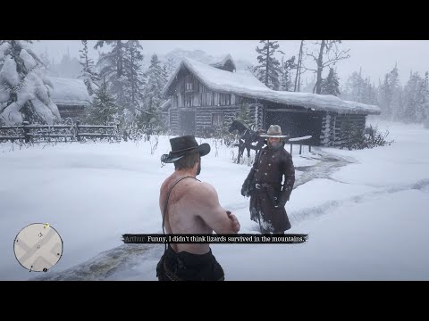 If Arthur doesn't wear a coat in the prologue, the Gang will react to it