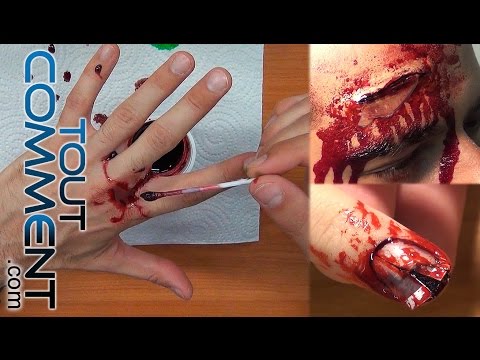 comment appliquer faux sang