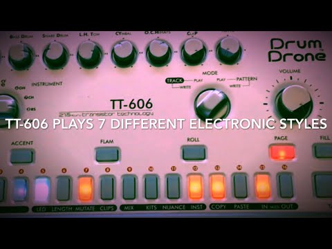 Cyclone Analogic TT-606 Drum Drone: 7 different electronic styles.
