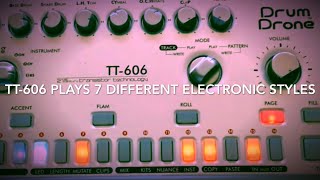 Video thumbnail for Cyclone Analogic TT-606 Drum Drone: 7 different electronic styles. by Chip Tüna Sound Workshop