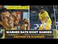 Warner Bats Right Handed Ashwin Vs Warner The MasterMind Of Ash Indvsaus