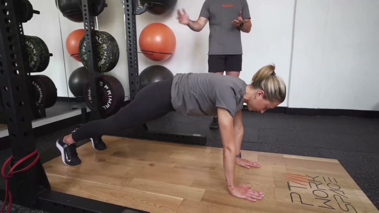 Travelling Press Up Position Walk Out Exercise Tutorial - Proper Form and Technique - YouTube