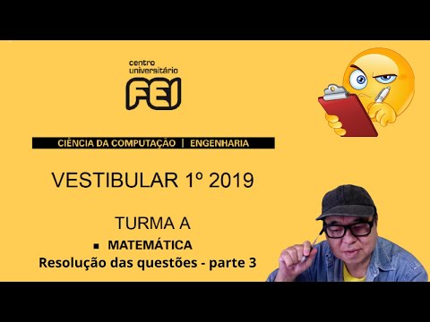 FEI 2019 - Resolução das questões de Matemática - (PG e Nºs Complexos) - Parte 3