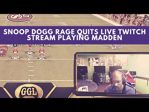 Snoop Dogg "Rage Quits" Madden and leaves with Twitch stream still running... for nearly 8 hours. 😂