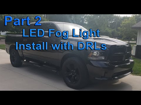 Part 2: LED Fog light install with DRLs