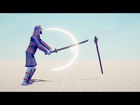 SAMURAI DEFLECTING EVERYTHING - Totally Accurate Battle Simulator TABS