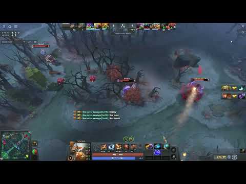 Techies - Pudge calls Marci drunk mess - moments latter dies at same spot! - big brain mines!