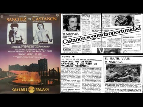 22-03-1981. Roberto Castañon vs. Salvador Sánchez