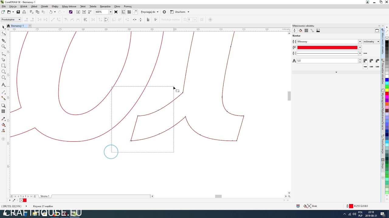 Topper na tort, szybki projekt w Corel crafthouse.eu