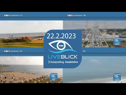 FRF Liveblick zeigt täglich die schönsten Webcams entlang der deutschen Küste. Sendung vom 22.2.2023