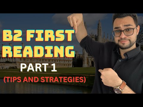 Reading and use of English part 1 (B2 First) How to find the answer easily