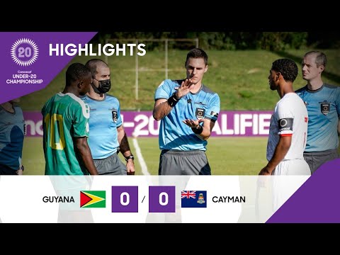 Concacaf Under-20 Championship 2021 - Guyana vs Cayman Islands
