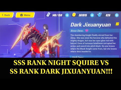 SSS NIGHT SQUIRE VS SS DARK JIXUANYUAN In Memorial Arena in Honkai Impact 3rd-Global