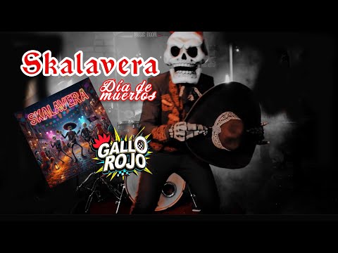 Gallo rojo - Skalavera (Día de Muertos)