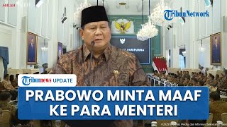 Setahun Menjabat, Presiden Prabowo Minta Maaf ke Para Menteri: Saya Sering Menyita Waktu Keluargamu