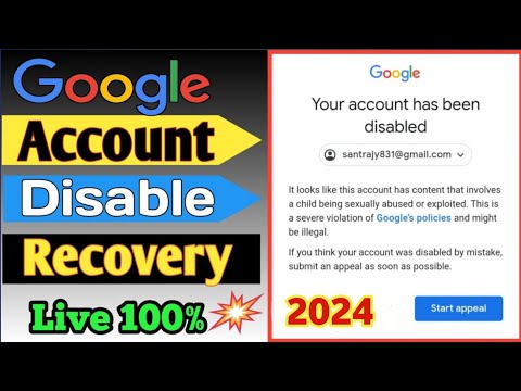 How to Appeal and Recover Disabled Gmail Account | Google Account Disabled