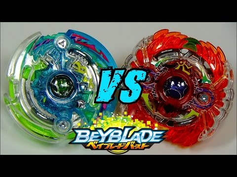 Beyblade Burst BATTLE!! Dark Deathscyther J.O. vs Holy Horusood V.J. ベイブレードバースト