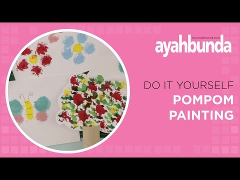 DIY - Pom Pom Painting