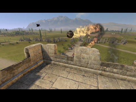 SUPER FIRE CATAPULT SIEGE !! (1500 vs 2500)- Total War: Rome II