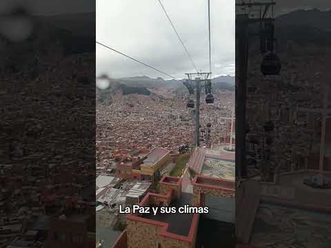 La Paz -Bolivia y sus climas locos mientras en un lado cae el cielo en otro esta tranquilo #turismo