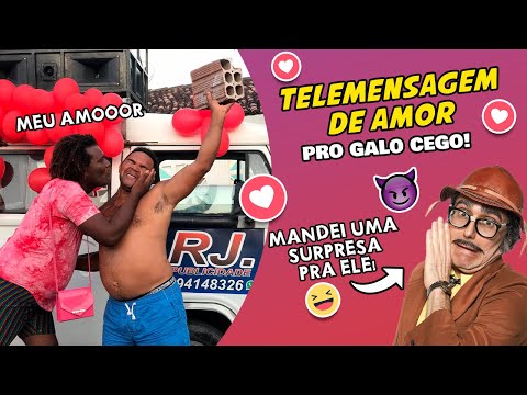 GALO CEGO RECEBE TELEMENSAGEM COM SURPRESA | Mução continua trolando Galo Cego #04