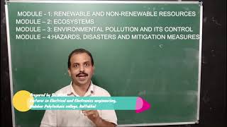 ENVIRONMENTAL SCIENCE AND DISASTER MANAGEMENT- INTRODUCTION