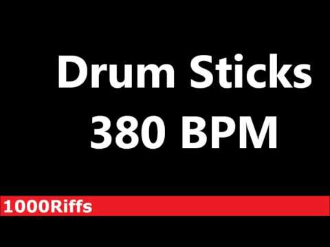 Drum Sticks Metronome : 380 BPM - Beats Per Minute