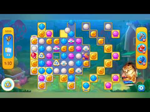 Fishdom 2022, no Boosters,   9895  level  -  прохождение без бустеров,   9895  уровень.
