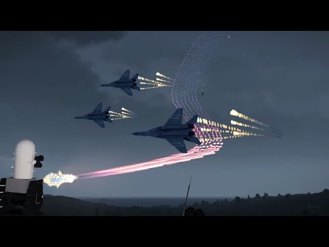 MIG-29 Pilot vs C-Ram & Missile In action - Military Simulation - Arma 3