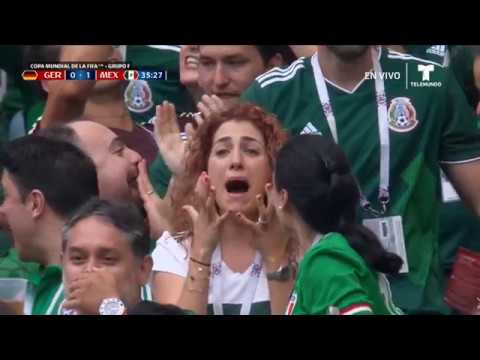MEXICO VS ALEMANIA GOL LADY NO MAMES AFICIONADA HD