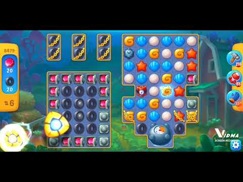 Fishdom. 8479 level no boosters and diamonds. 12 moves