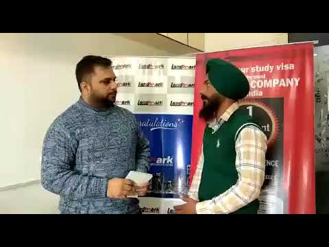 Testimonial of MR. SUKHWINDER SINGH - LANDMARK IMMIGRATION CONSULTANT