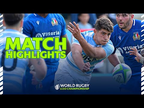 50 METRE DROP GOAL! | Argentina v Italy | World Rugby U20 Championship