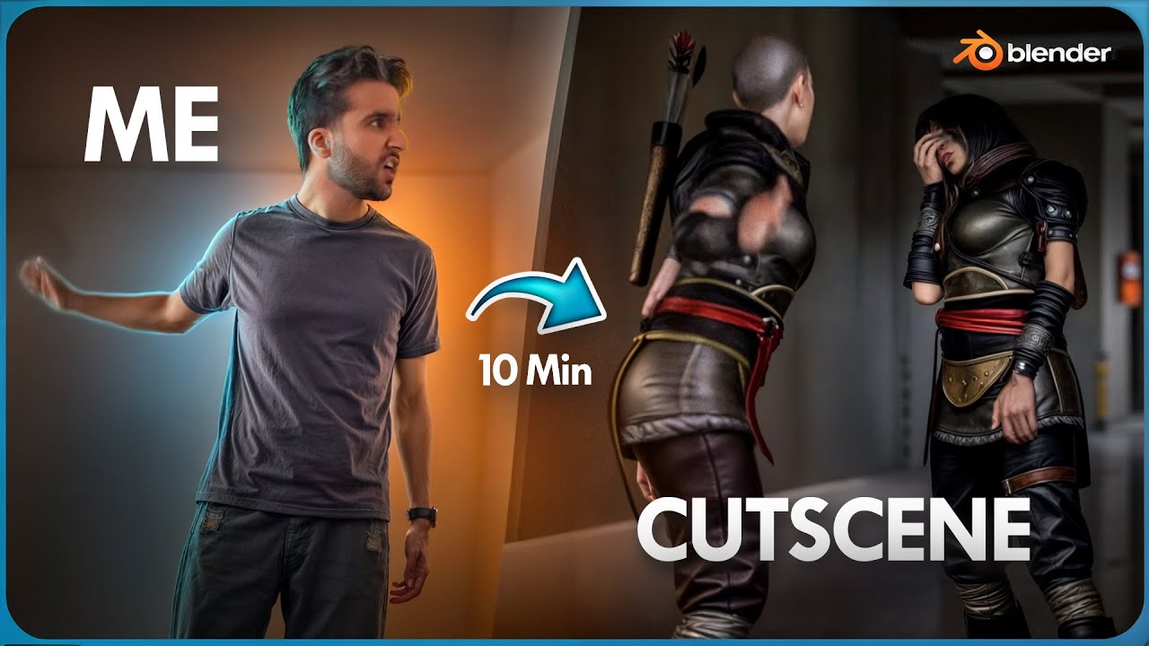 EASIEST Way to Create Cutscenes in Blender (FREE!!!)